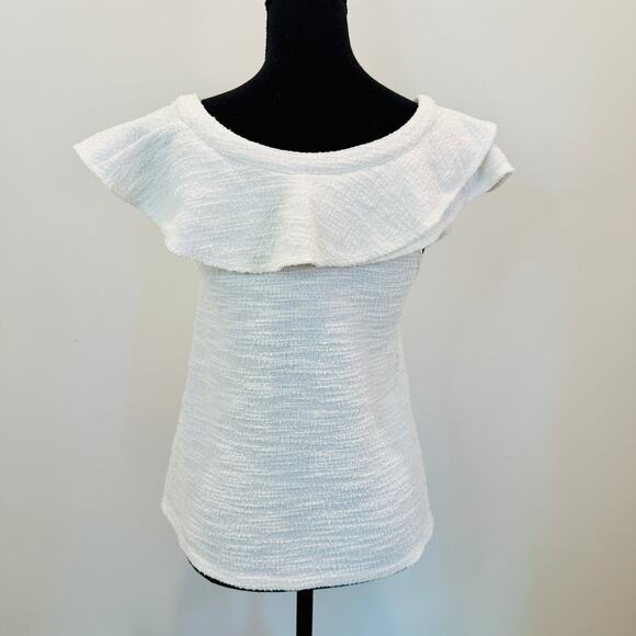 Anthropologie Dolan Sleeveless Top Women's XS Flutter Textured Thick Knit Whimsy - Picture 12 of 12